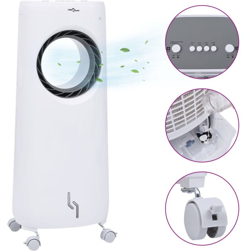 

Humidificador enfriador de aire móvil 2 en 1 80 W - Blanco - Vidaxl