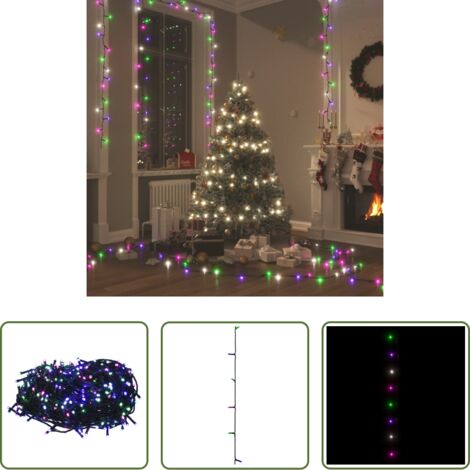 vidaXL Illuminazione festiva -  Stringa LED con 1000 Luci LED Pastello Multicolore 100 m PVC