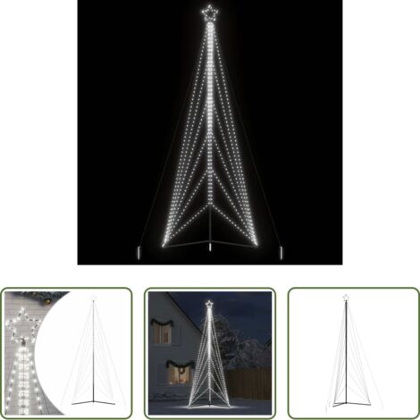vidaXL Illuminazione natalizia -  Albero di Natale a LED 861 LED Bianco Freddo 478 cm