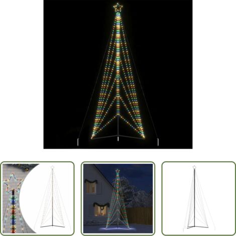 vidaXL Illuminazione natalizia -  Albero di Natale a LED 861 LED Colorato 478 cm