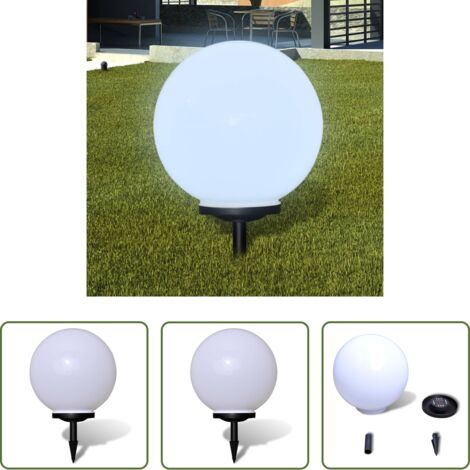 vidaXL Iluminación decorativa -  Lámpara de camino de jardín LED 40 cm con pincho de tierra