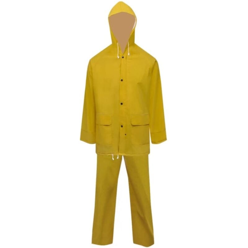 Vidaxl - Combinaison de pluie 2 pcs imperméable résistante à capuche m