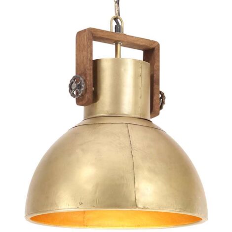 vidaXL Industrielle Pendelleuchte 25 W Messing Rund 40 cm E27