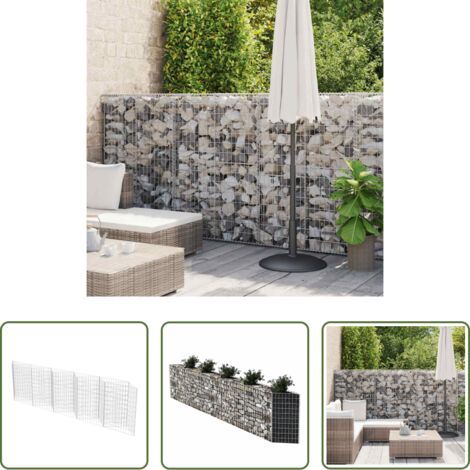 vidaXL Jardin -  Panier de gabion Acier galvanisé 300x30x100 cm