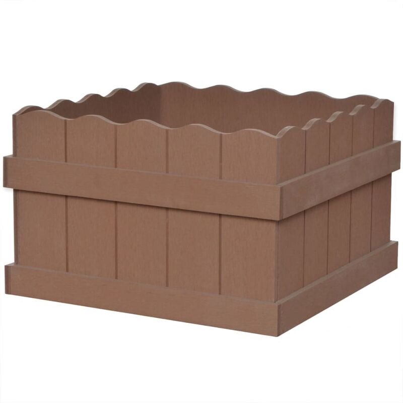 

Arriate WPC Marrón 40x40x25 cm - Marrón - Vidaxl