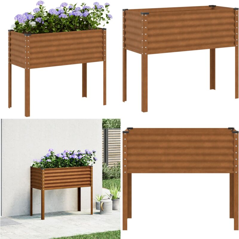 Vidaxl - Jardinière 100x41x90 cm acier résistant aux intempéries