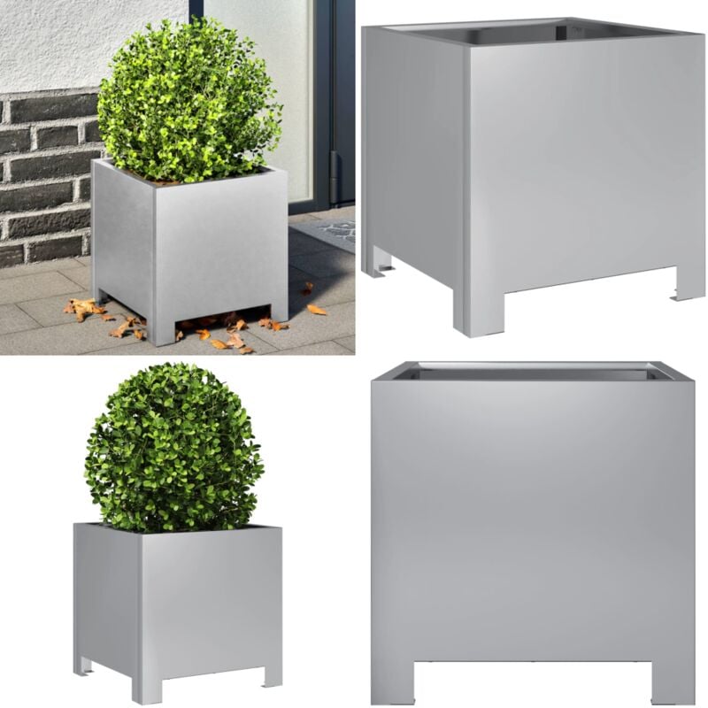 Vidaxl - Jardinière 30x30x30 cm acier galvanisé