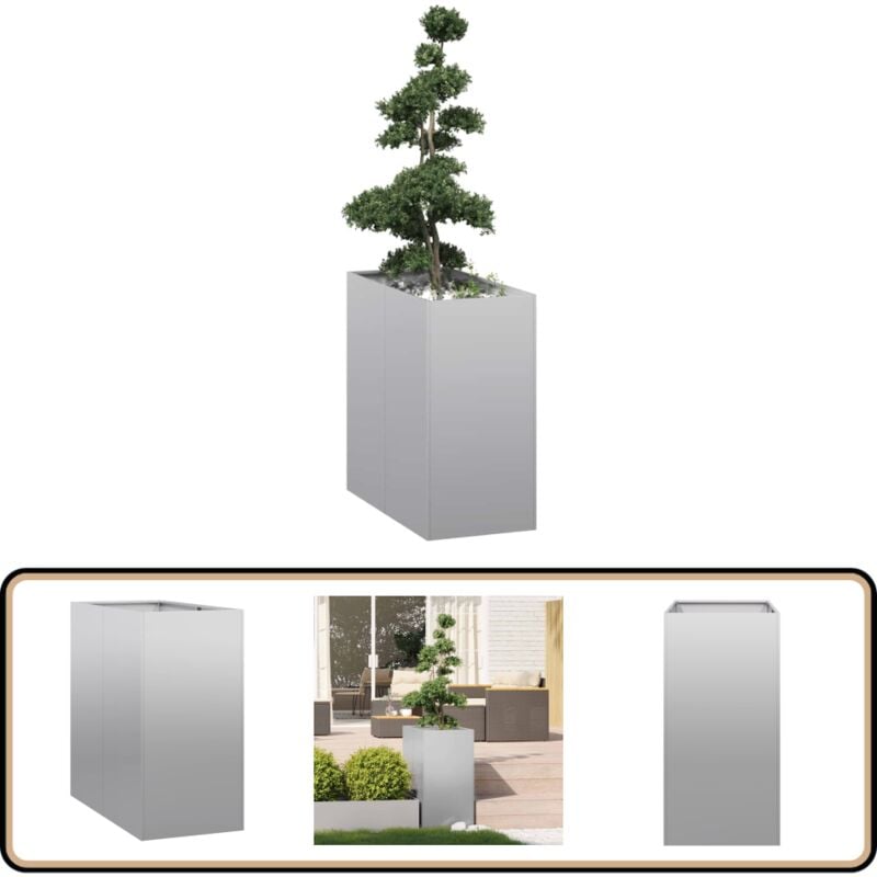 Vidaxl - Jardinière 40x80x80 cm acier galvanisé
