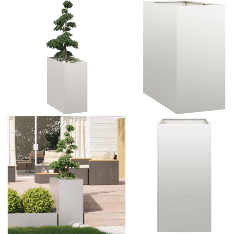 Vidaxl - Jardinière 40x80x80 cm acier inoxydable