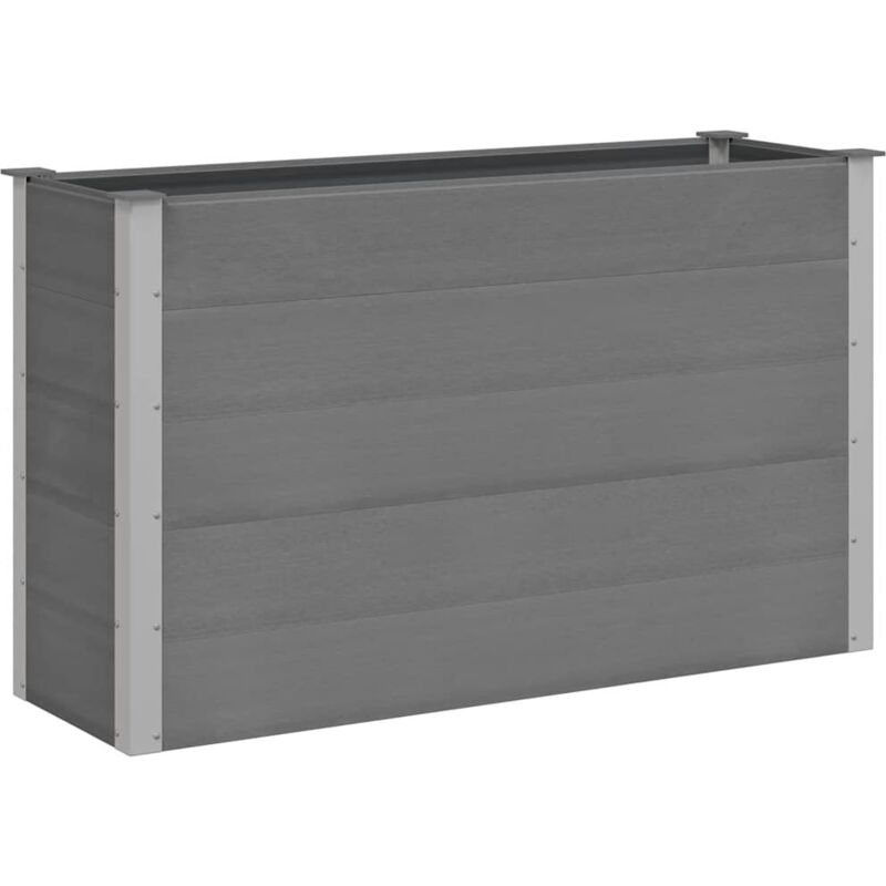 Vidaxl - Lit surélevé de jardin wpc 150x50x91 cm Gris