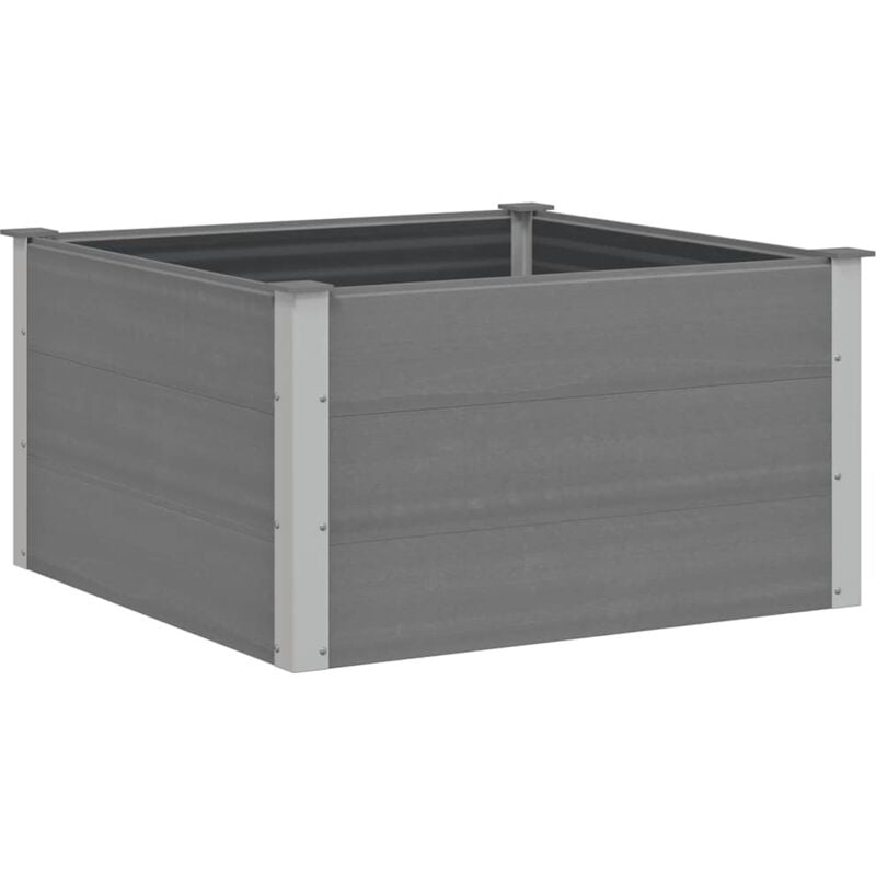 Vidaxl - Lit surélevé de jardin wpc 100x100x54 cm Gris