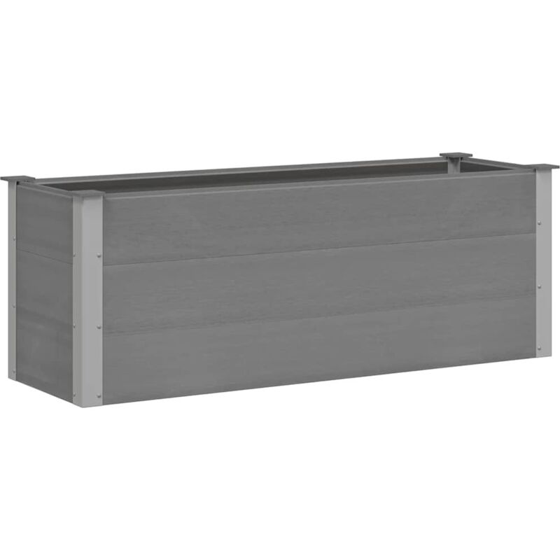 Vidaxl - Lit surélevé de jardin wpc 150x50x54 cm Gris