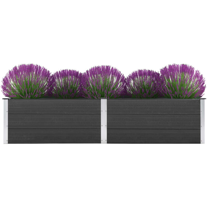 Vidaxl - Lit surélevé de jardin 250x50x54 cm wpc Gris