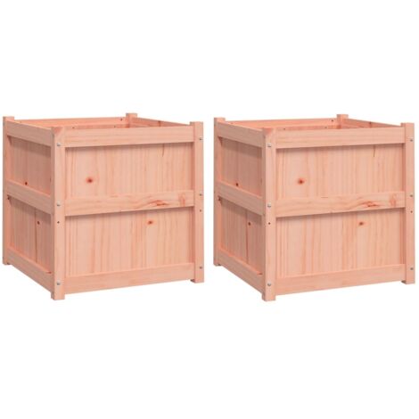 vidaXL Jardinières 2 pcs bois massif douglas