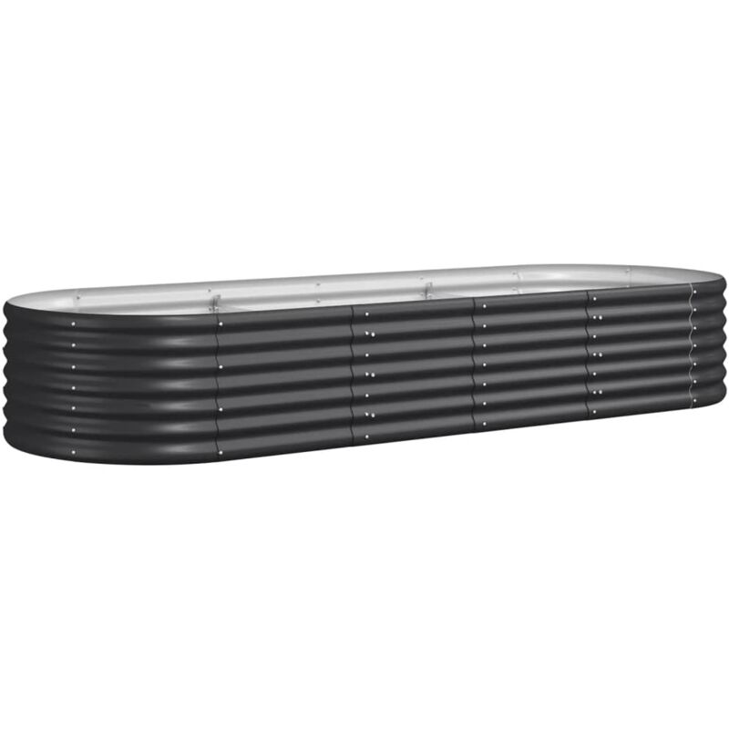 Vidaxl - Lit surélevé de jardin Acier enduit de poudre Anthracite