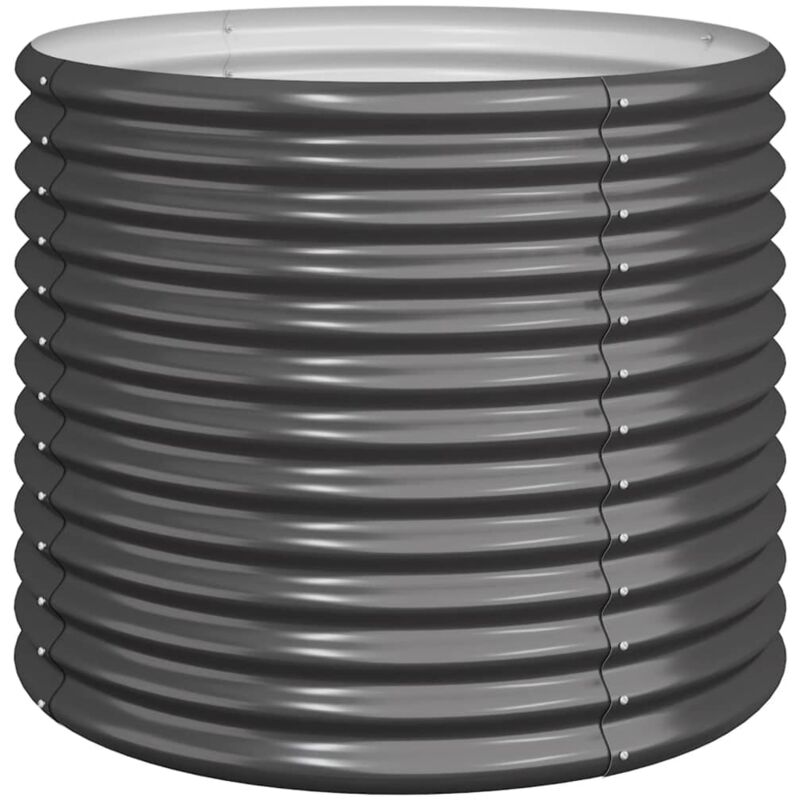 Vidaxl - Jardinière Acier enduit de poudre 80x80x68 cm Anthracite