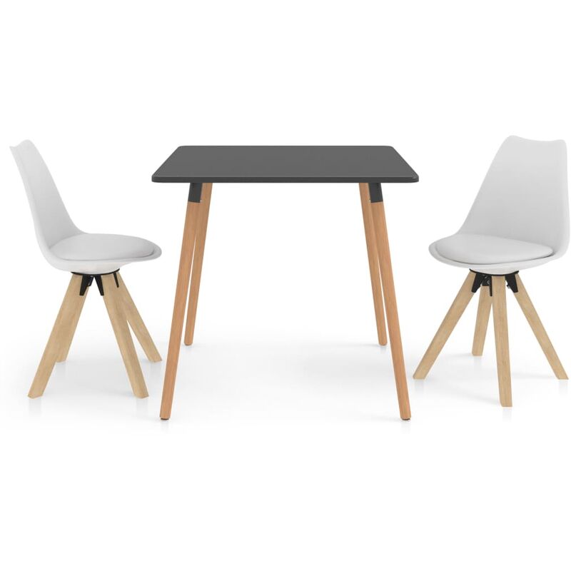 

vidaXL Juego de comedor 3 piezas blanco - Blanco