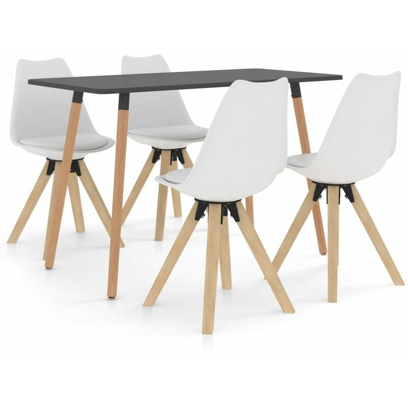 

vidaXL Juego de comedor 5 piezas blanco - Blanco