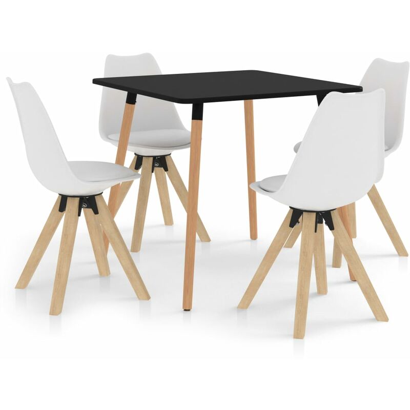 

vidaXL Juego de comedor 5 piezas blanco - Blanco