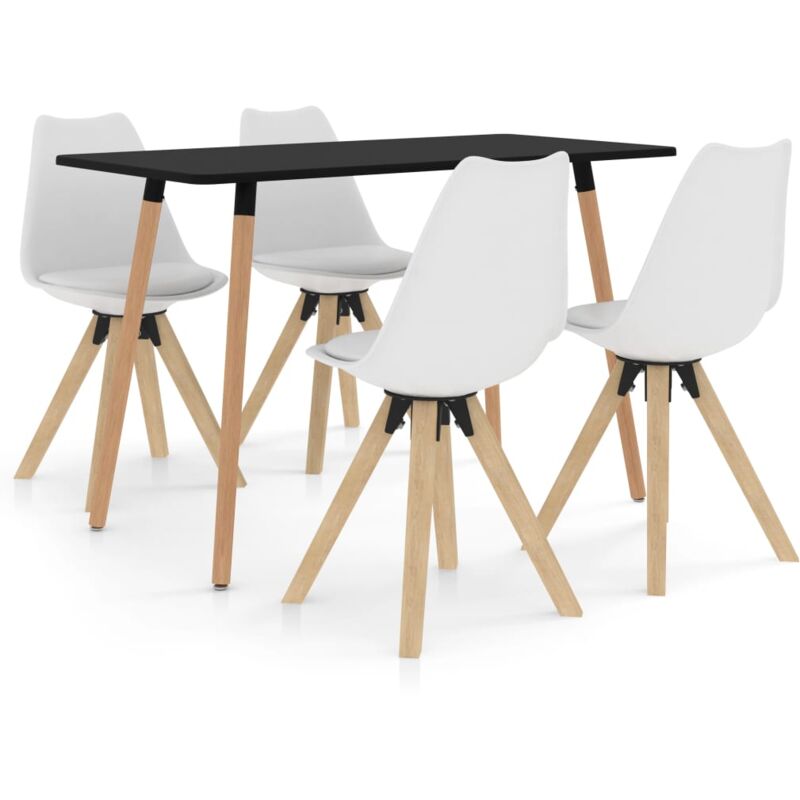 

vidaXL Juego de comedor 5 piezas blanco - Blanco