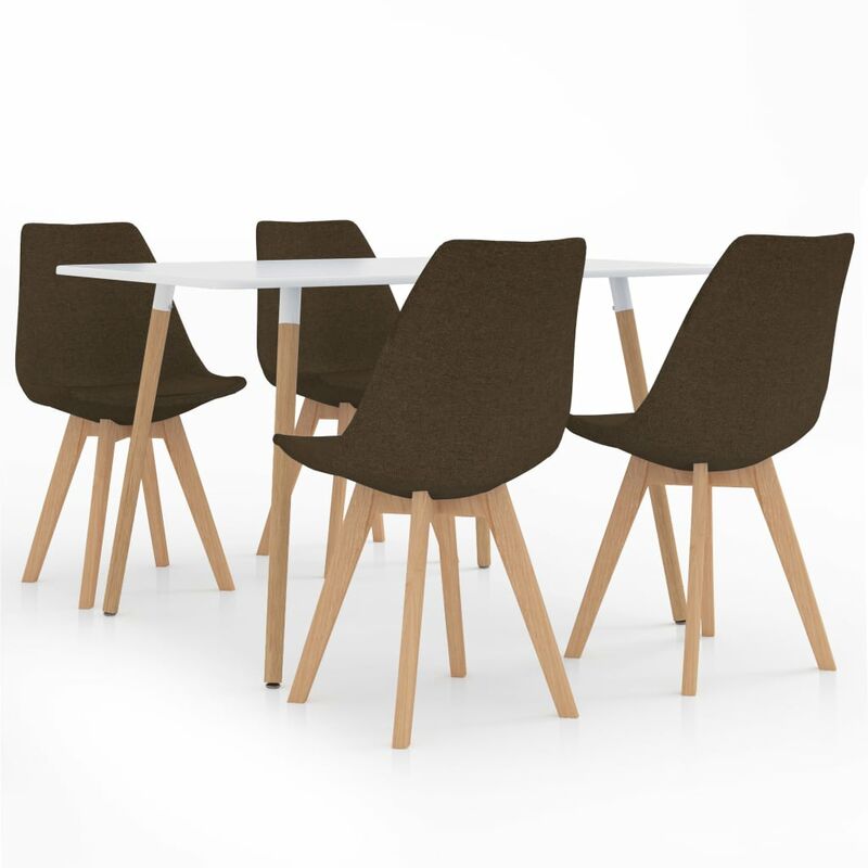 

vidaXL Juego de Comedor 5 Piezas Modeo 1 Marrón - Marrón
