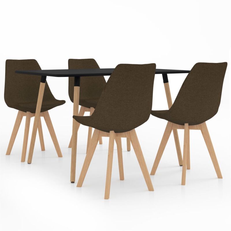 

vidaXL Juego de Comedor 5 Piezas Modeo 2 Marrón - Marrón