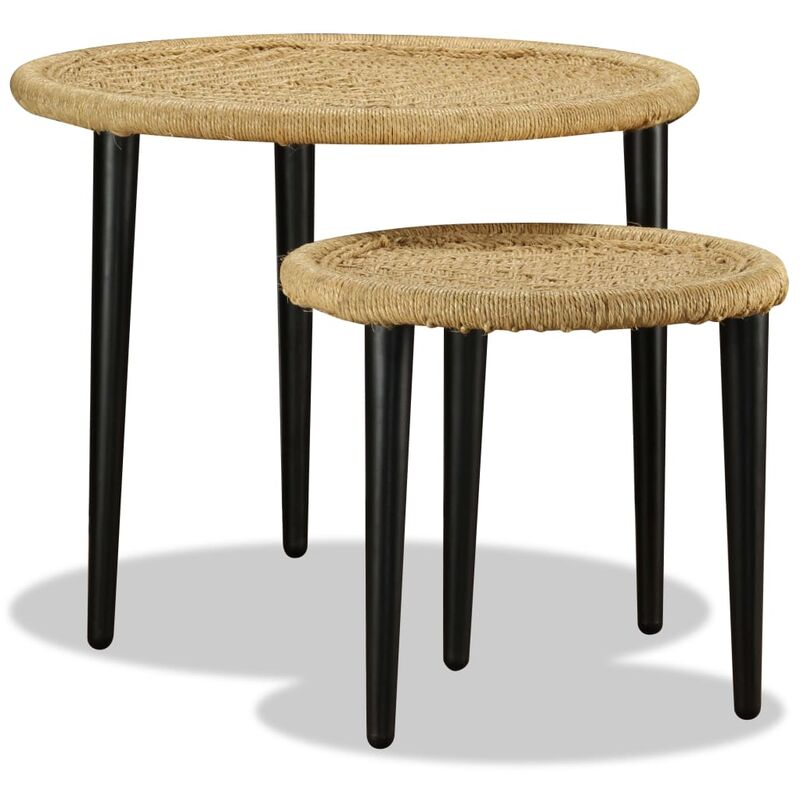 

vidaXL Juego de Mesas de Centro 2 Piezas Beige - Beige