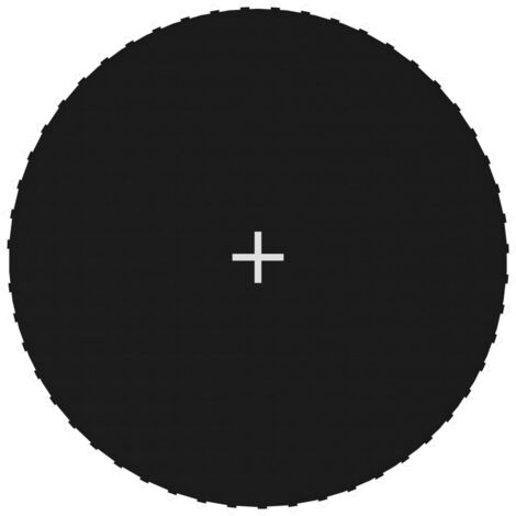 main image of "vidaXL Jumping Mat Fabric Black Round Trampoline for 15 Feet/4,57 m - Black"
