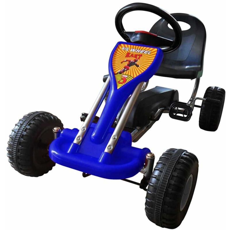 Vidaxl - Kart à pédales Bleu