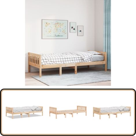 vidaXL Kinderbett ohne Matratze 80x200 cm Massivholz Kiefer