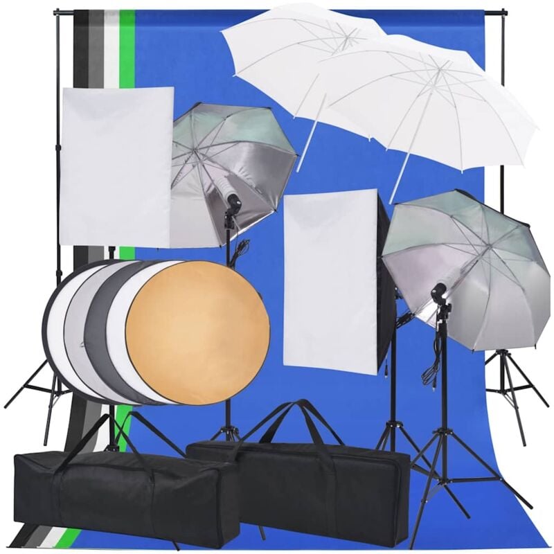 

Kit de iluminación de estudio de fotografía - Multicolor - Vidaxl