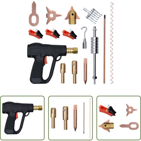 vidaXL Kit de soldador -  Kit de soldador para reparar abolladuras 86 piezas