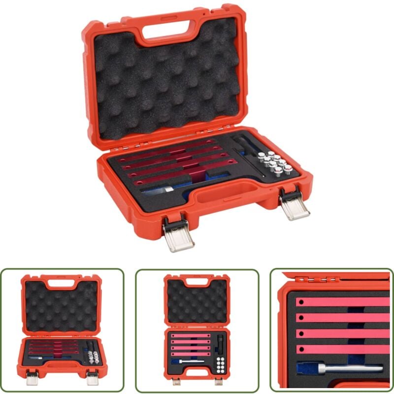 The Living Store Kit d'outils de calage du moteur 15 pcs pour Mercedes Benz - Outil De Calage Moteur - Kit D'outils De Calage - Mercedes Benz