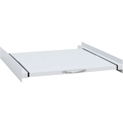 vidaXL Kit Impilamento Supporto per Lavatrice con Ripiano Estraibile