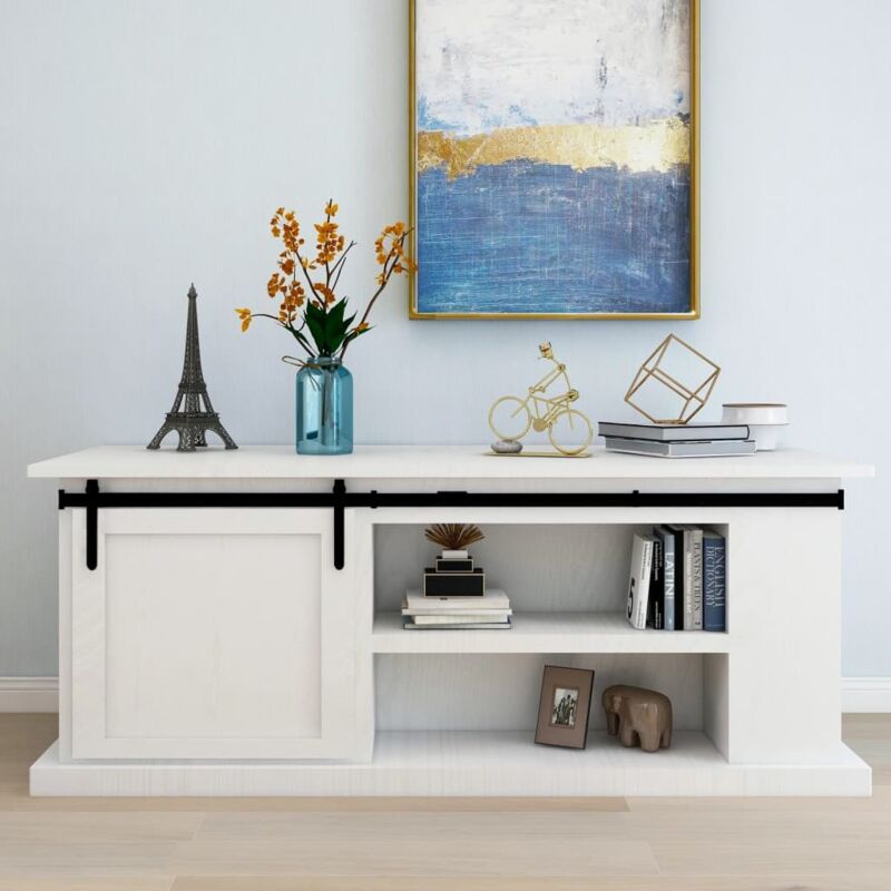 Vidaxl - Kit mini puerta corredera armario acero carbono 200 cm