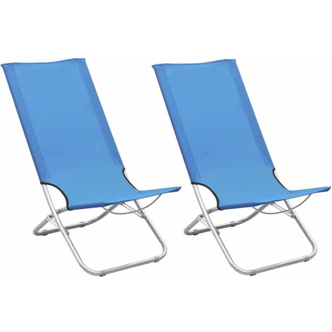 Strandstuhl Beach Chair Klappstuhl Campingstuhl Gartenstuhl Balkonstuhl blau 