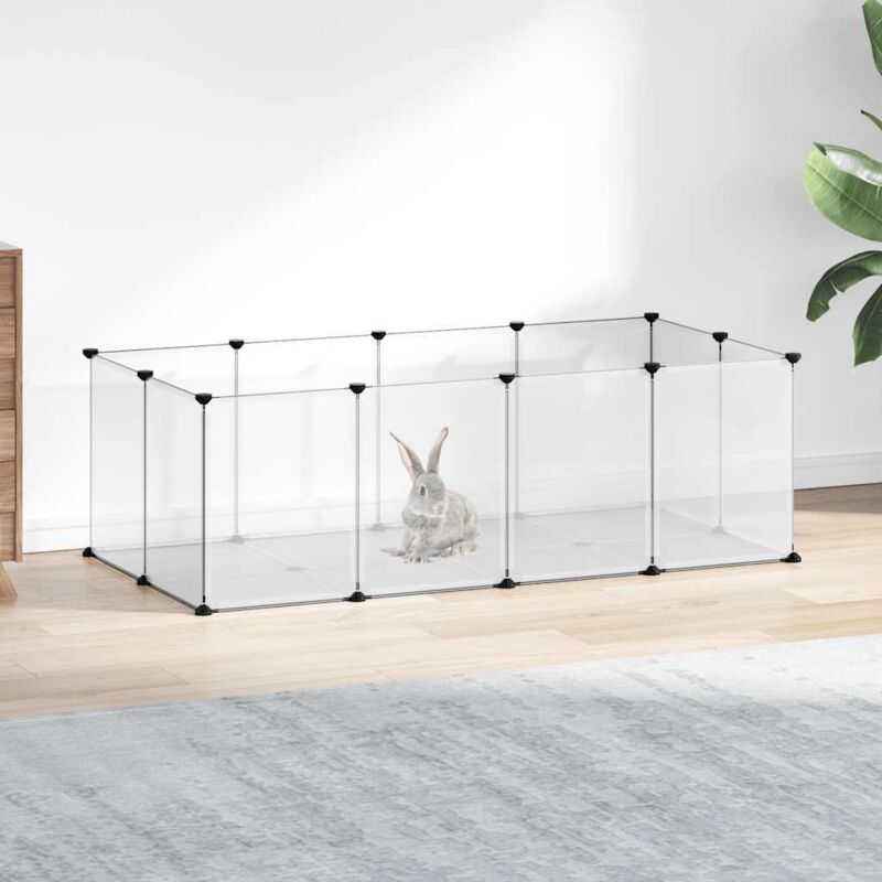 Kleintierkäfig Transparent 144x74x46, 5 Cm Pp Und Stahl Vidaxl