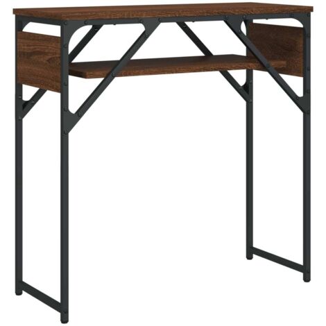 vidaXL Konsole mit Regal Eiche braun 75x30x75 cm