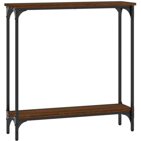 vidaXL Konsolentisch Braun Eichen-Optik 75x22,5x75 cm Holzwerkstoff