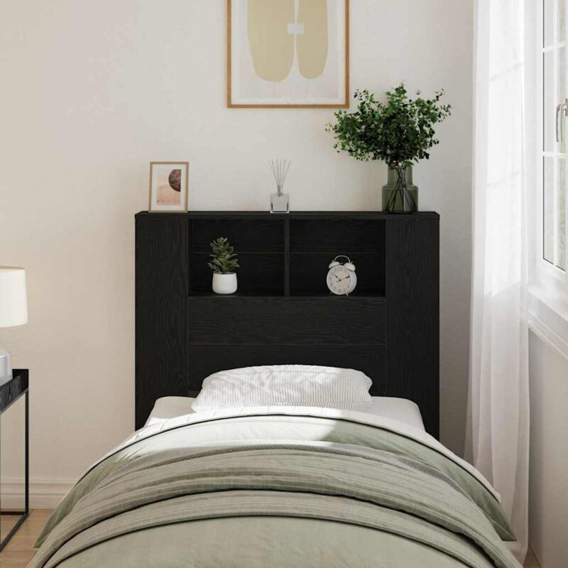 Kopfteil Schrank Schwarze Eiche 100 X 19 X 104, 5 Cm Vidaxl