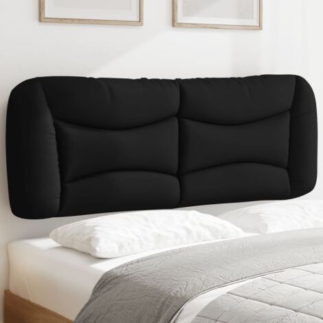 vidaXL Kopfteilkissen Schwarz 140 cm Stoff