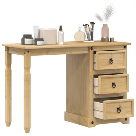 vidaXL Kosmetiktisch Corona 110x50x75 cm aus massivem Kiefernholz