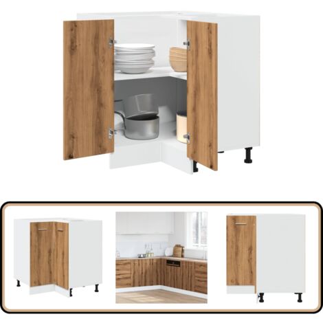 vidaXL Küchenschrank Artisan-Eiche 75,5x75,5x81,5 cm Holzwerkstoff