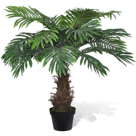 vidaXL Palme Kunstpflanze mit Topf Kunstbaum Künstliche Pflanze Zimmerpflanze Grünpflanze Dekopflanze Büropflanze Grün mehrere Auswahl