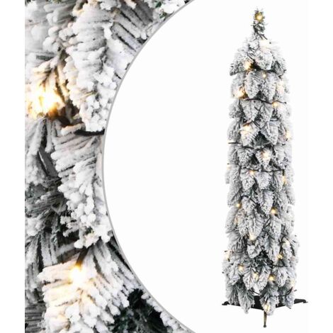 vidaXL Künstlicher Weihnachtsbaum Beleuchtung & Schnee 45 LEDs 90 cm