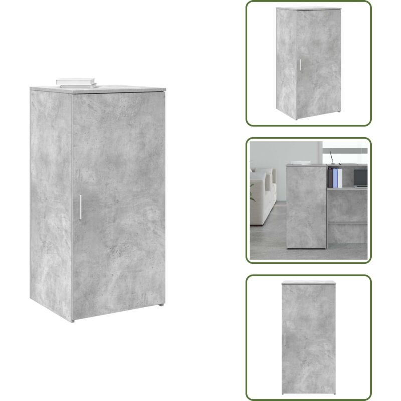 The Living Store - Vidaxl Lagerschrank Betongrau 50x45x103, 5 Cm Holzwerkstoff