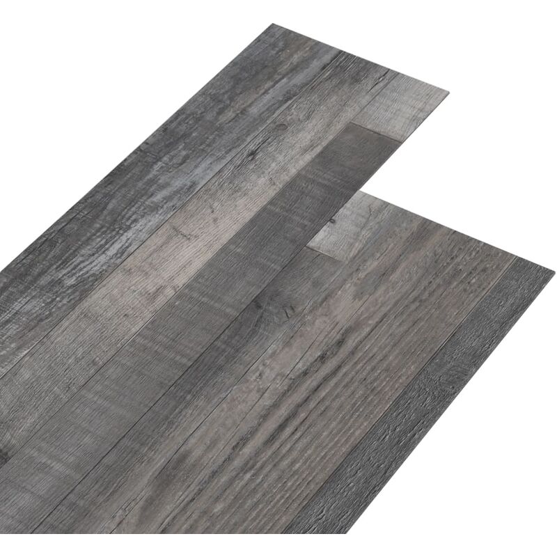 Vidaxl - Lamas para suelo pvc autoadhesivas madera industrial 5,02m² 2mm Gris