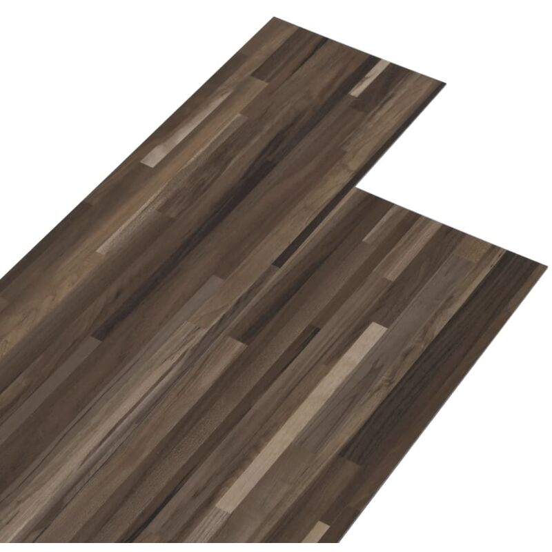 

vidaXL Lamas para suelo PVC autoadhesivas 5,21 m² 2 mm marrón rayado - Marrón