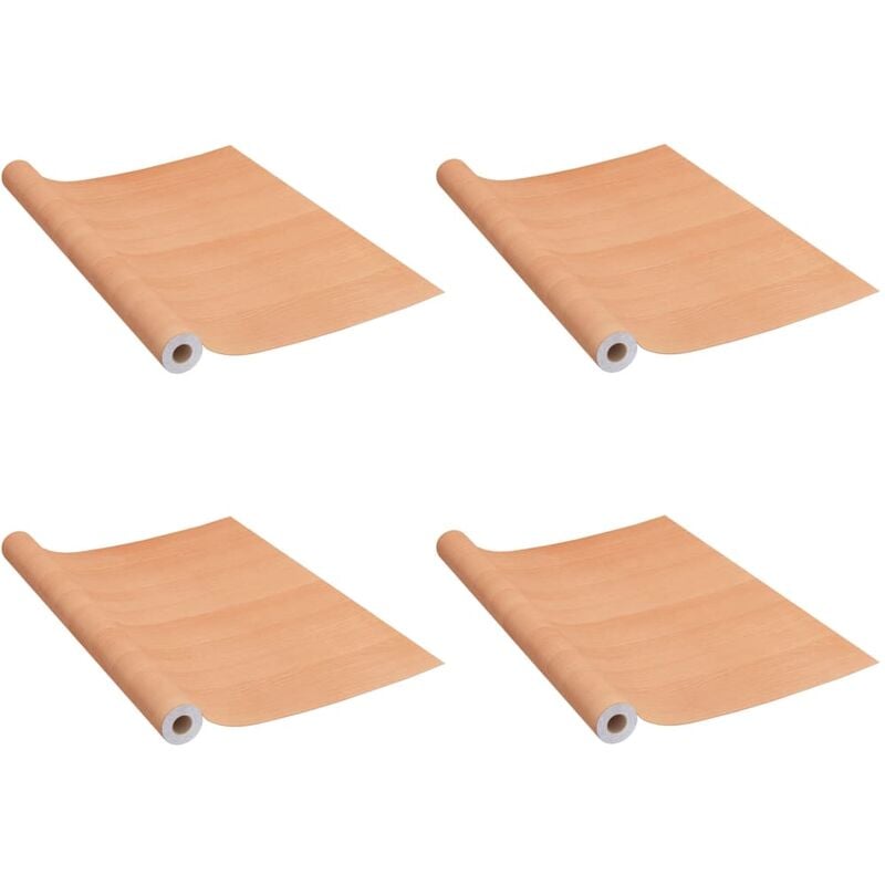 

Lámina autoadhesiva puertas 4 uds PVC roble japonés 210x90 cm - Beige - Vidaxl