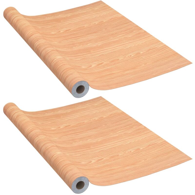 

Láminas autoadhesivas puertas 2 uds PVC Ahorn 210x90cm - Marrón - Vidaxl
